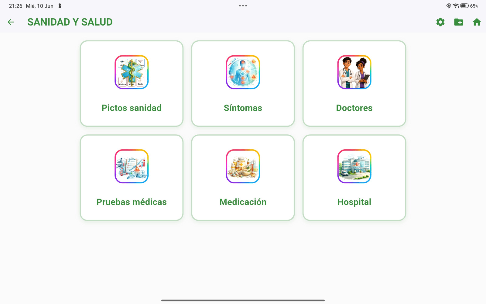 Sanidad categorias